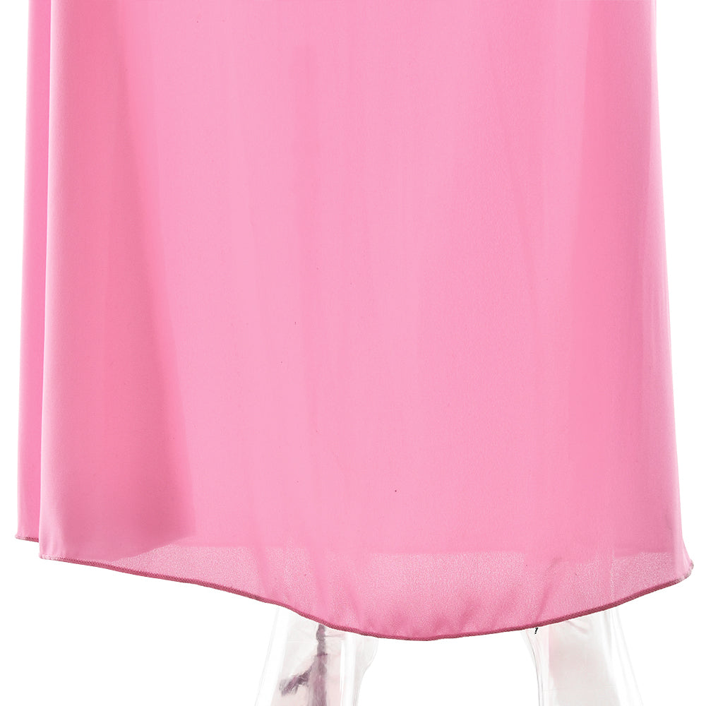 שמלת מקסי שיפון בעיצוב קיפולים ופתח כתפיים חשופות - וולנס