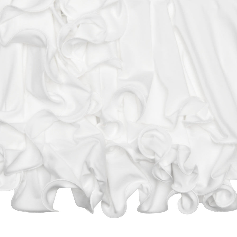 שמלת מיני מלמלה מדורגת בעיטור כפתורים - ברברה