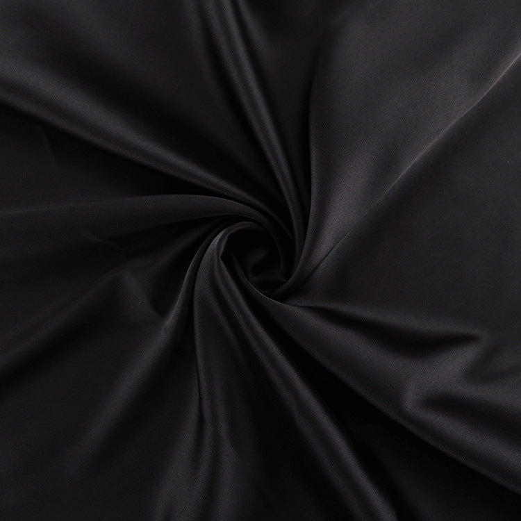 שמלת מקסי סאטן קשירה בגב להצמדה במותן - אודל