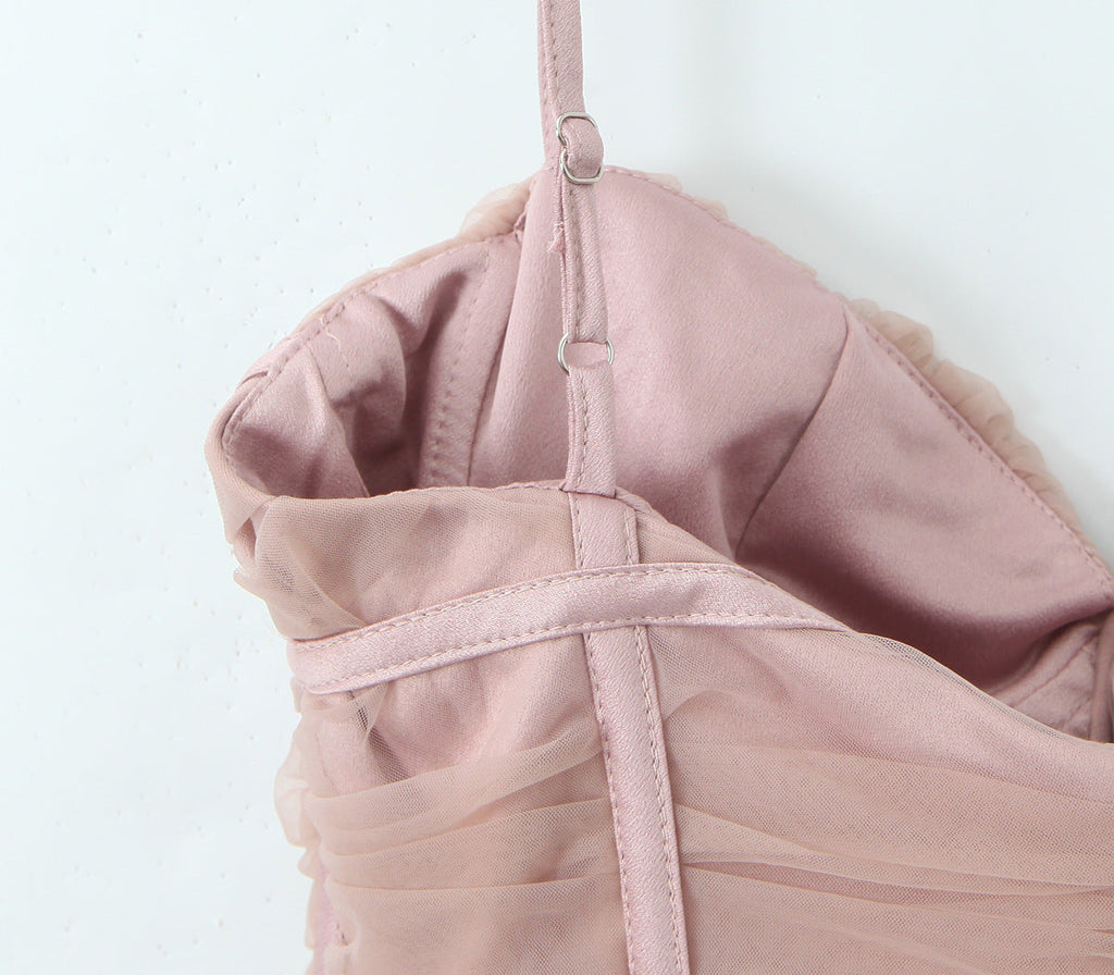 שמלת מיני בלרינה בעיצוב טול בגזרת A - אליסיה