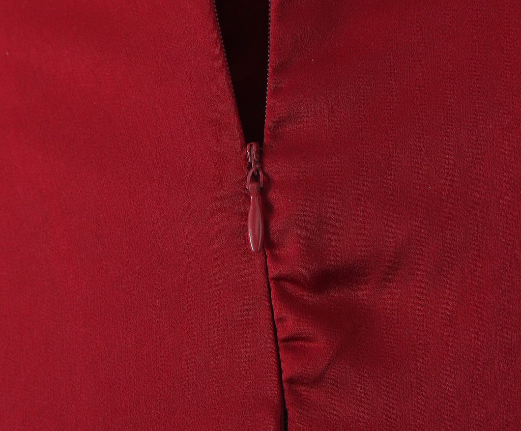 שמלת מקסי סטרפלס קיפולים - נאיה