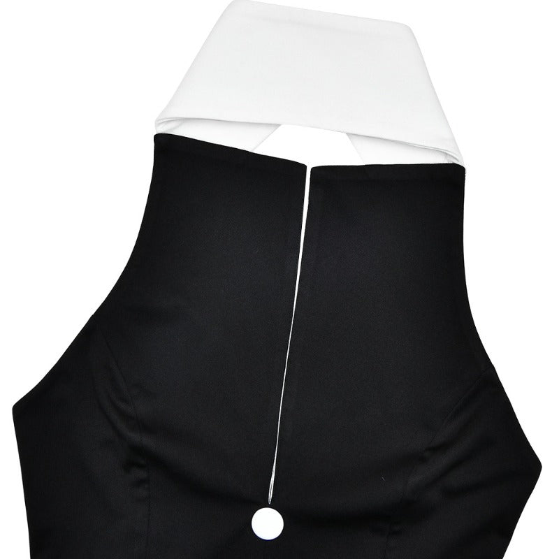 שמלת מקסי אלגנטית בעיטור כפתורים גב פתוח - לינדה