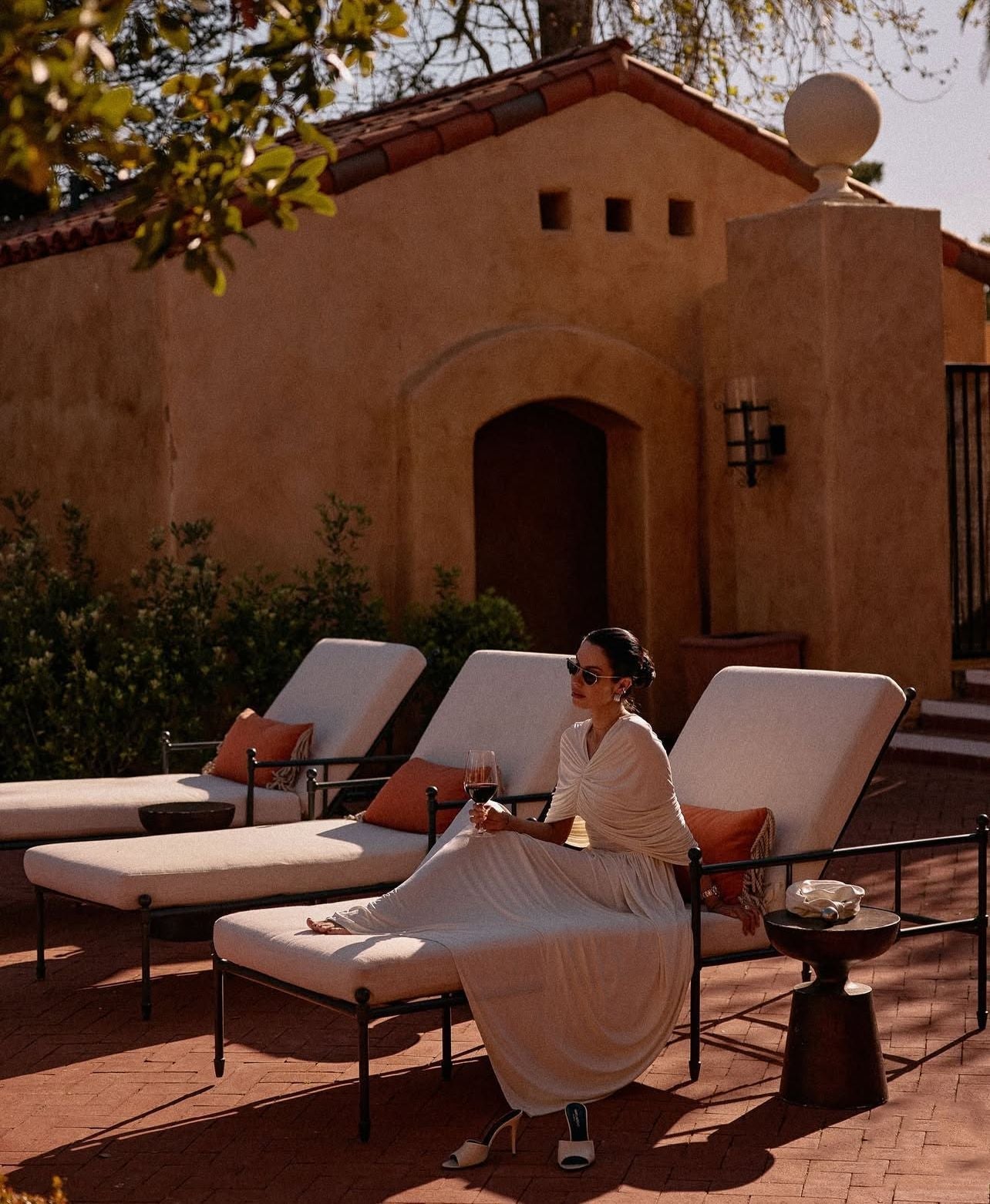 שמלת מקסי ערב אלגנטית בעיצוב כיווצים - מושקא