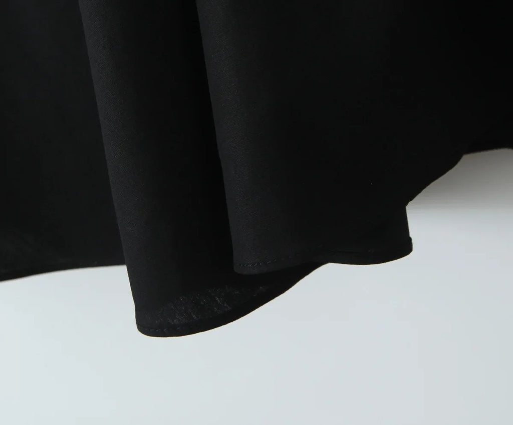 שמלת מידי בגזרת A קשירה בצוואר גב פתוח - Makenna