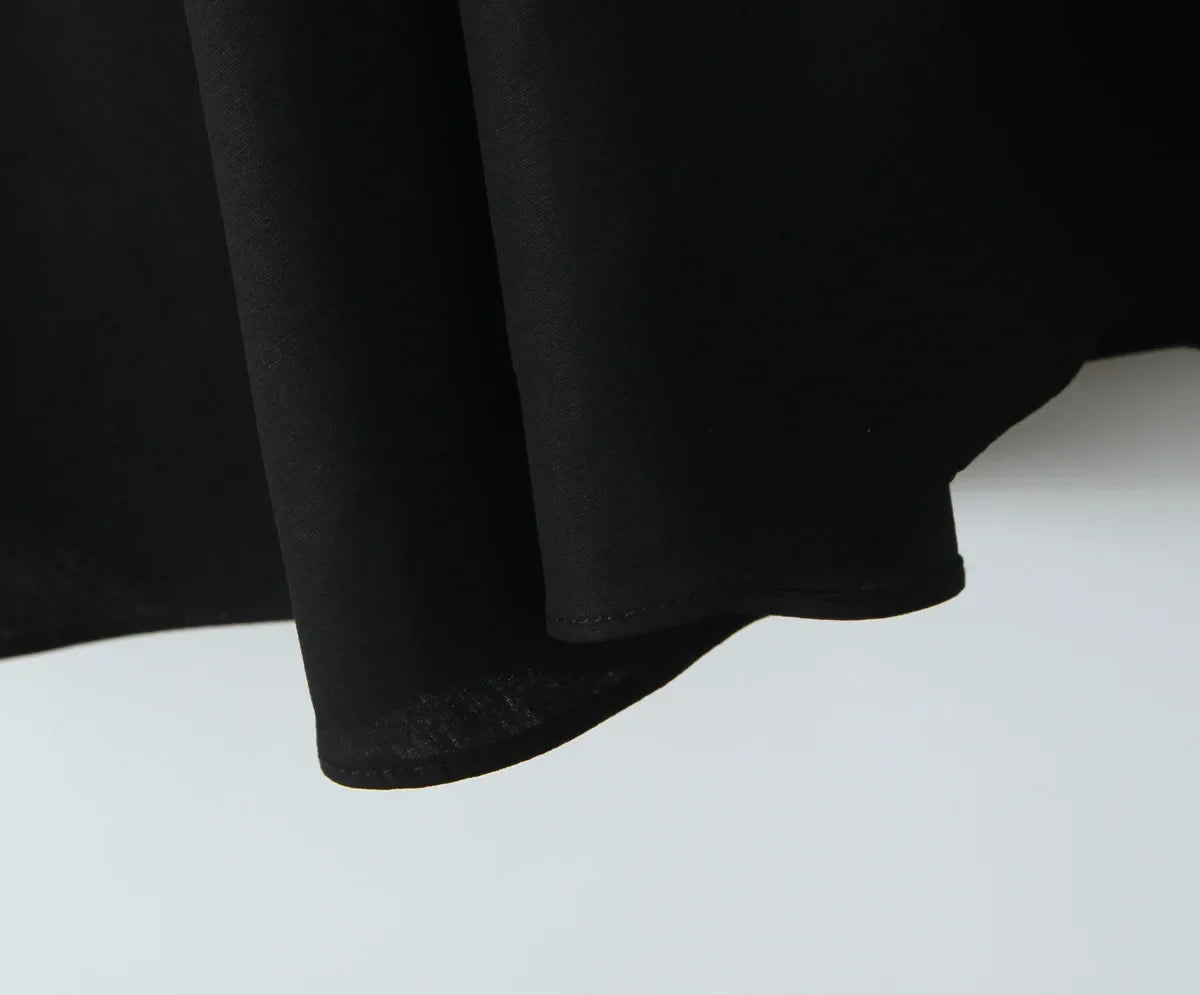 שמלת מידי בגזרת A קשירה בצוואר גב פתוח - Makenna