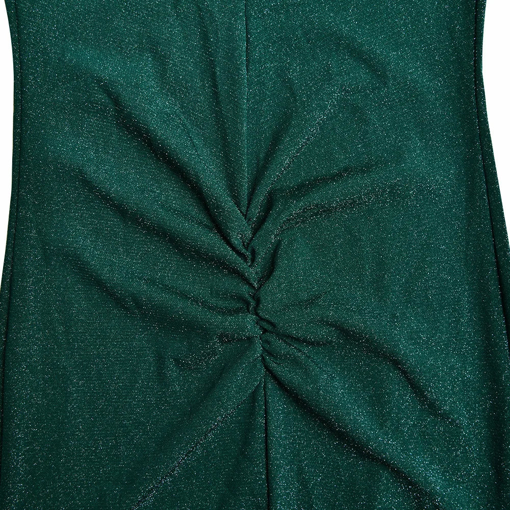 שמלת מידי נצנצים צמודה גב פתוח - Rosemary