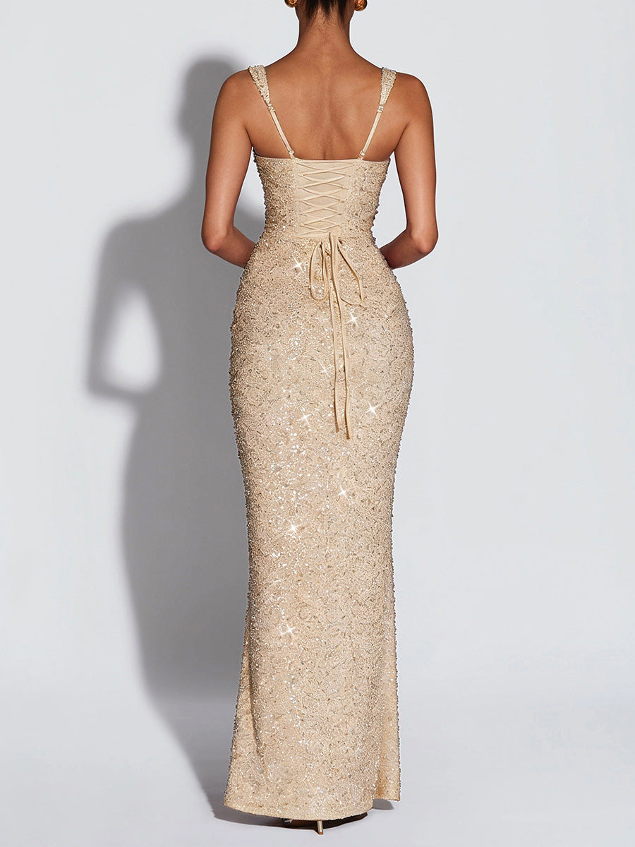 PUSH sequin maxi dress