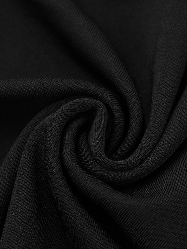 שמלת מקסי אלגנטית בעיצוב תחרה קשירה בכתפיות - Indigo