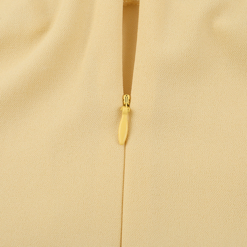 שמלת מידי בגזרת A בעיצוב קלאסי - Nataly