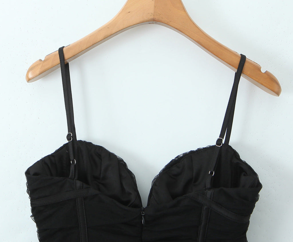 שמלת מיני בלרינה בעיצוב טול בגזרת A - אליסיה