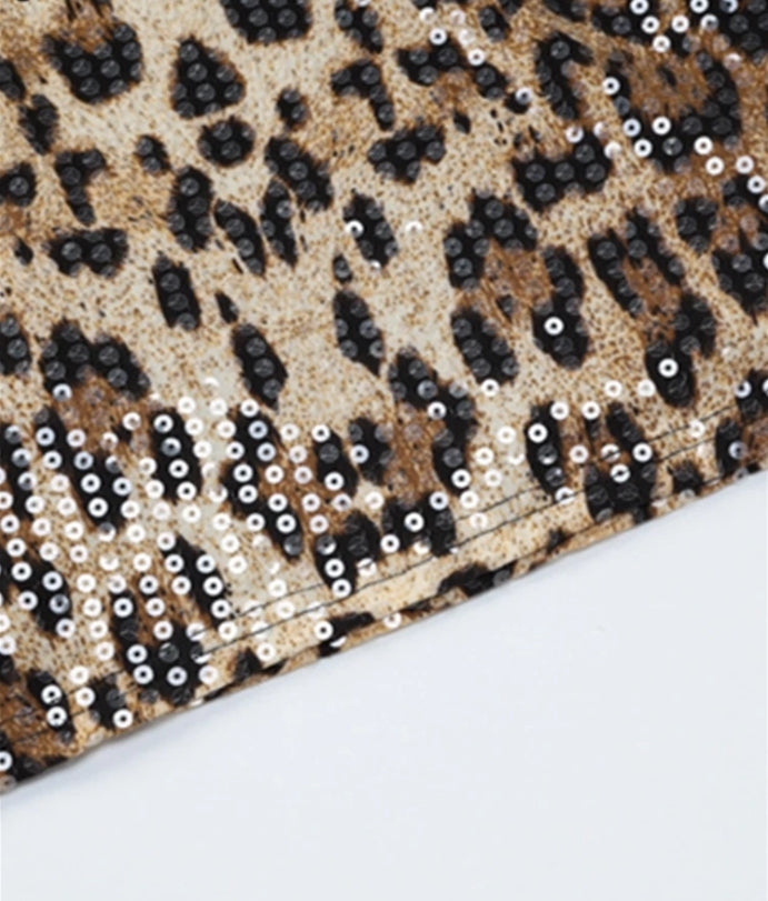 שמלת מיני פייטים מנומרת - ליזה