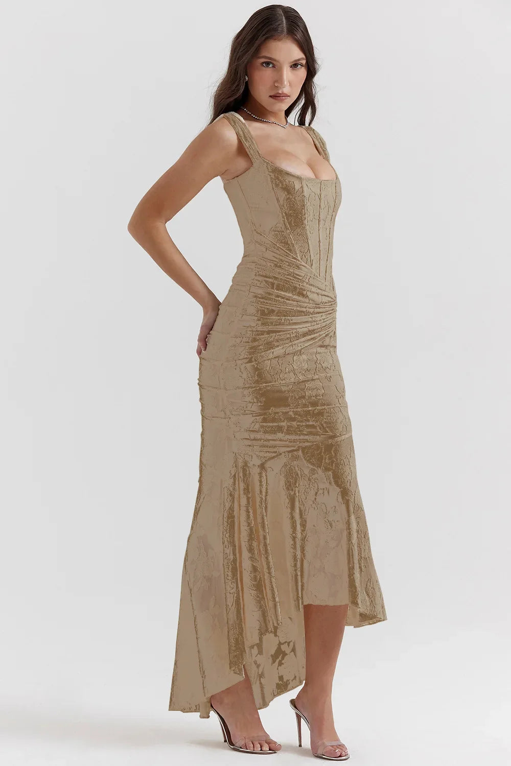 שמלת מקסי תחרה - הילאי