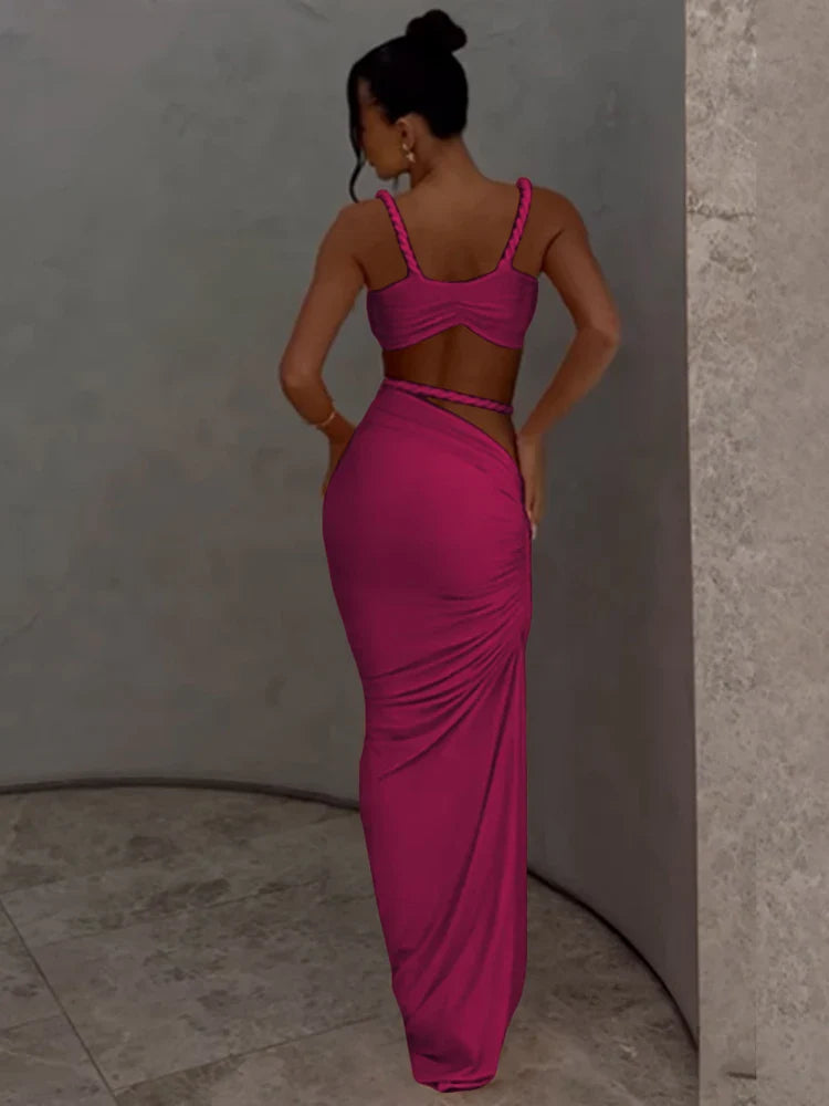 סט שני חלקים בעיצוב כיווצים וצמות - Nia