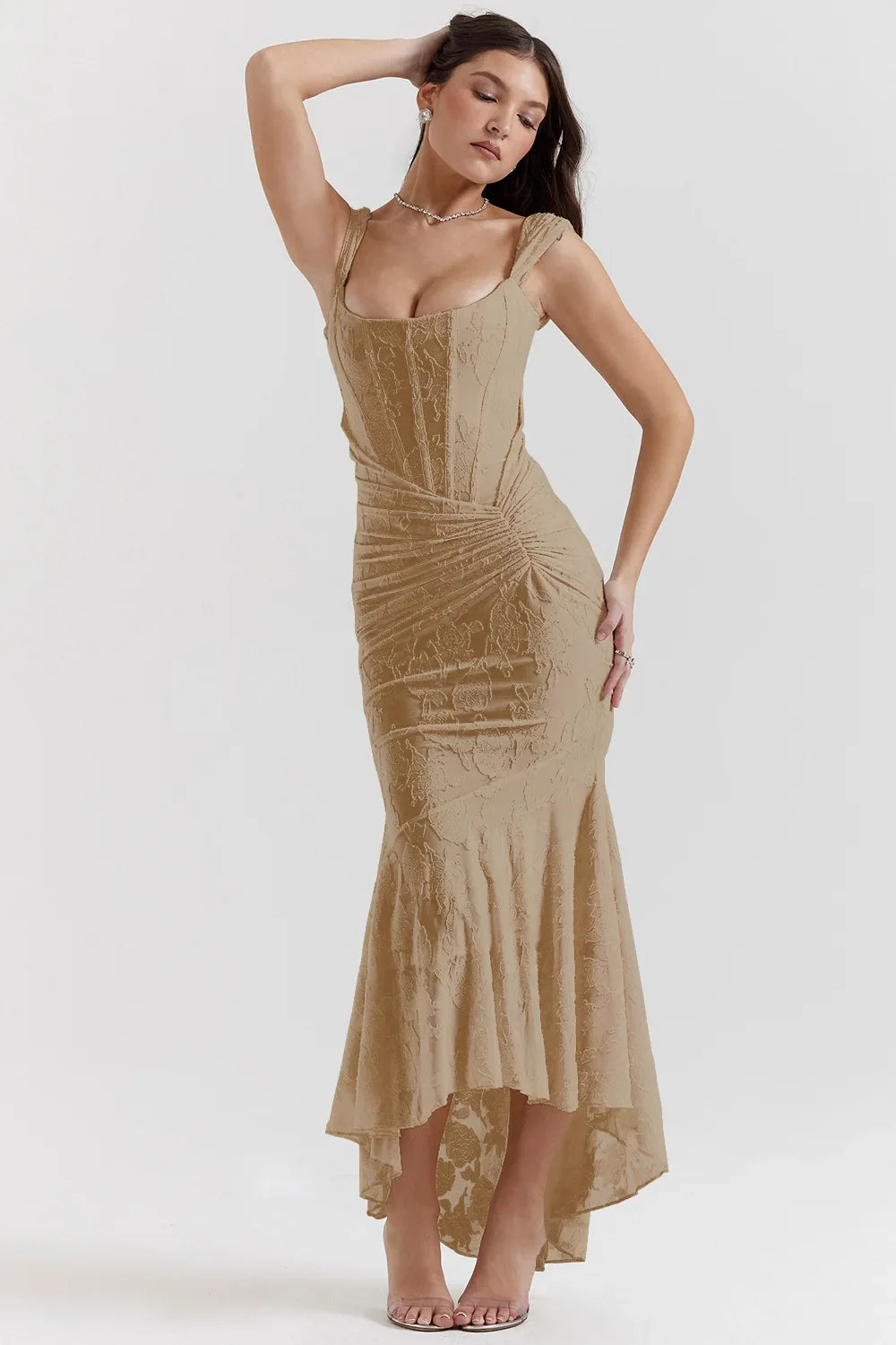 שמלת מקסי תחרה - הילאי