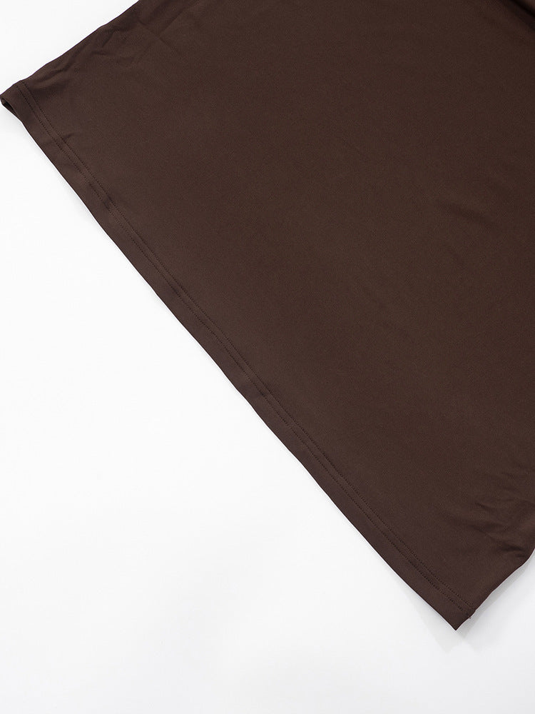 שמלת מקסי אלגנטית בעיצוב תחרה קשירה בכתפיות - Indigo