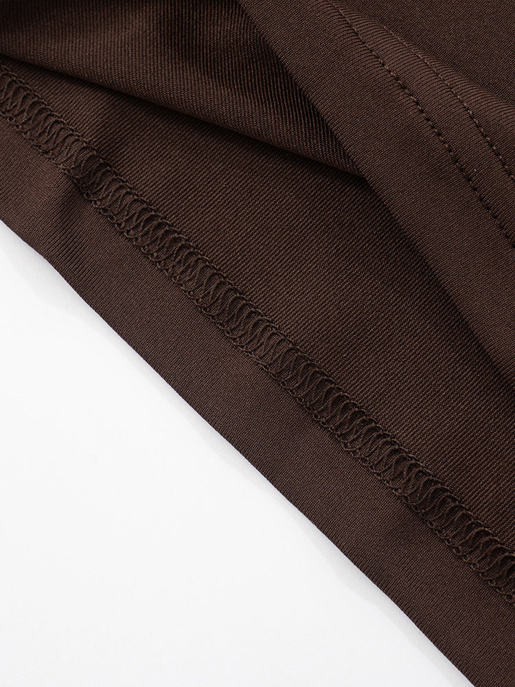 שמלת מקסי אלגנטית בעיצוב תחרה קשירה בכתפיות - Indigo