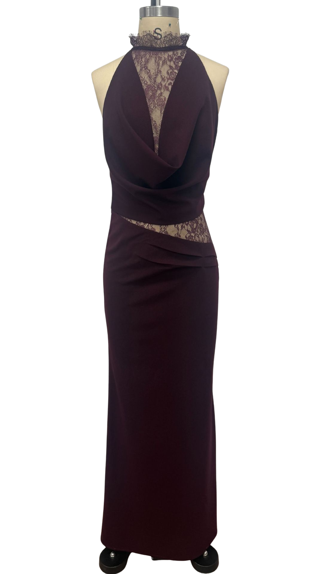 Lace turtleneck maxi dress - Angelique
