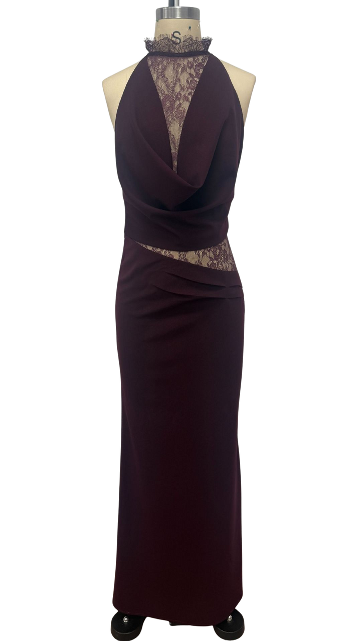 Lace turtleneck maxi dress - Angelique