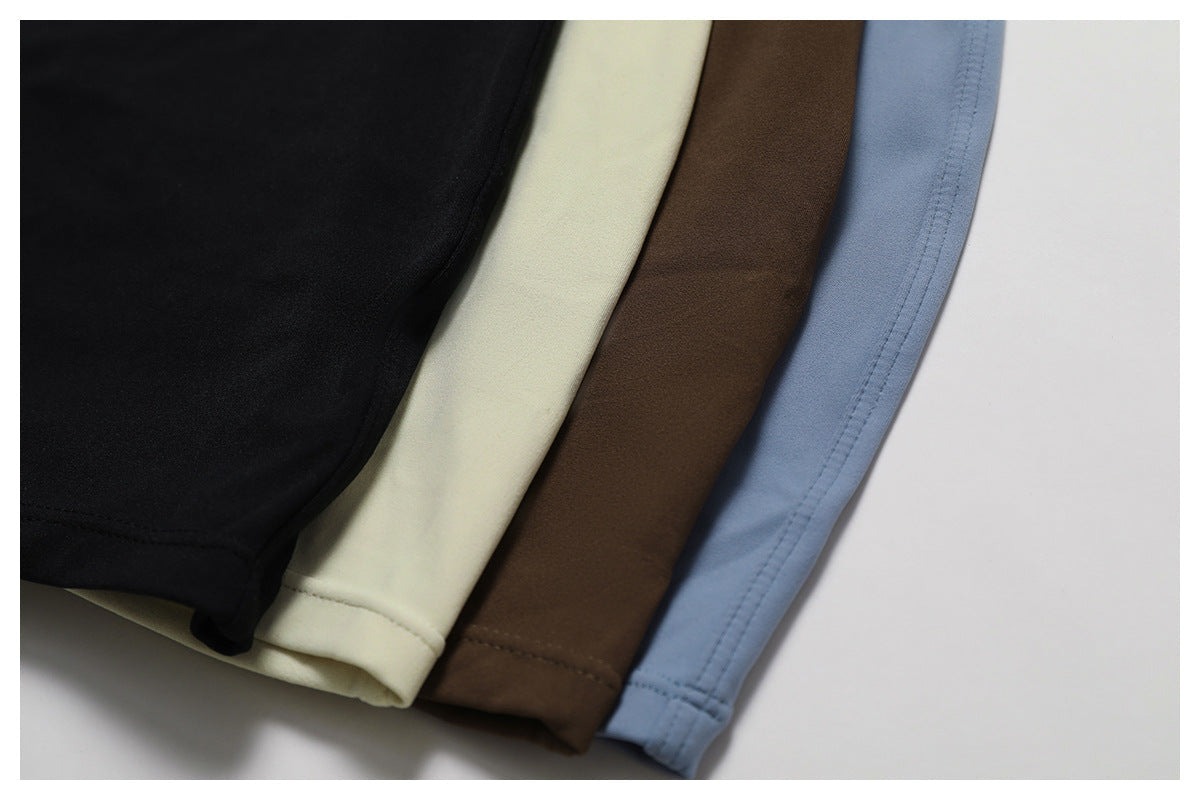 אוברול קצר/ ארוך ספורטיבי צמוד בד מחטב סגירת רוכסן -  Andi