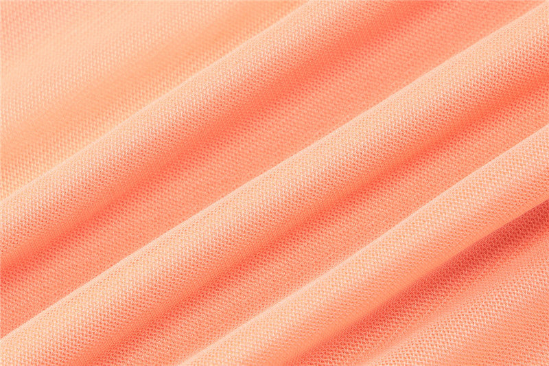 שמלת מיני צמודה קיפולים בעיטור שובל שיפון - מלאניה