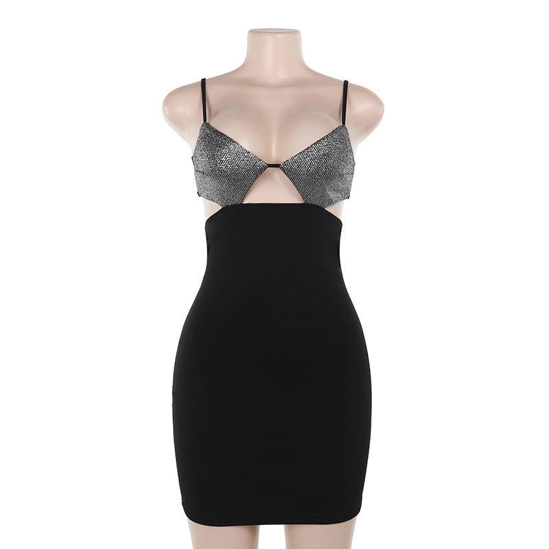 שמלת מיני חלק עליון בעיצוב פייטים - ברייט