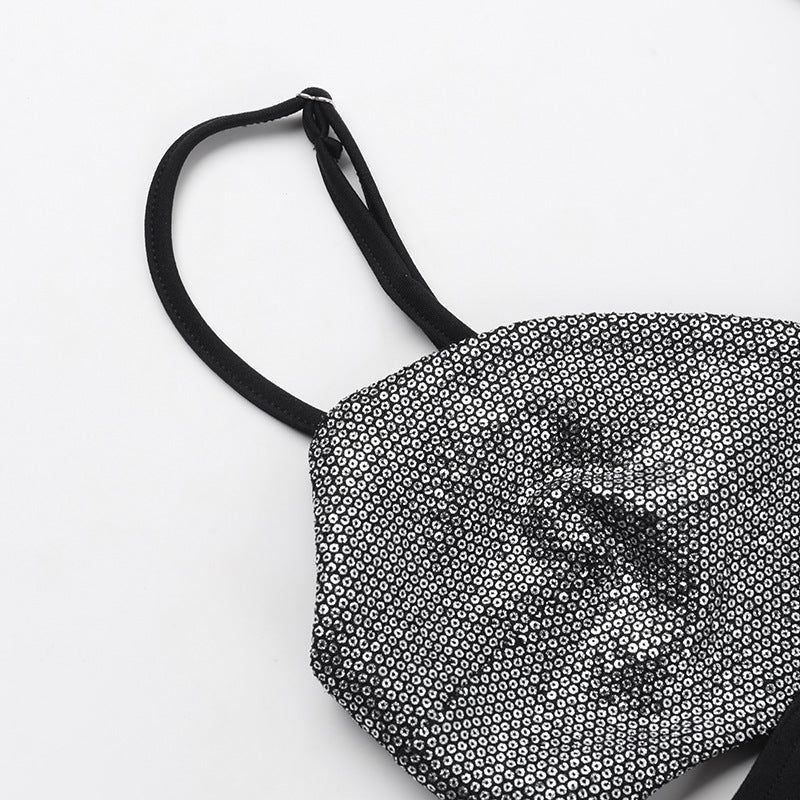 שמלת מיני חלק עליון בעיצוב פייטים - ברייט