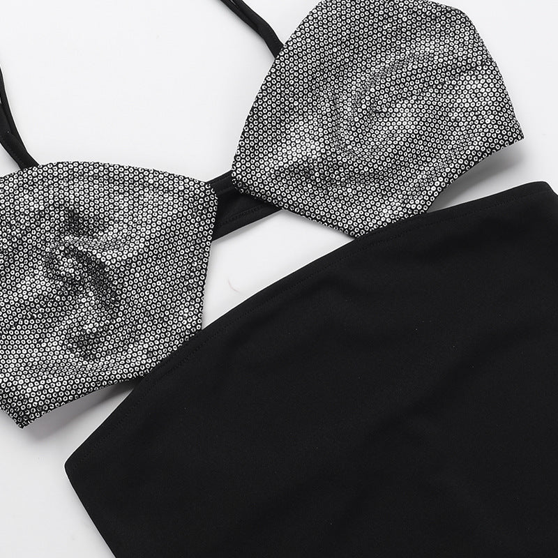 שמלת מיני חלק עליון בעיצוב פייטים - ברייט