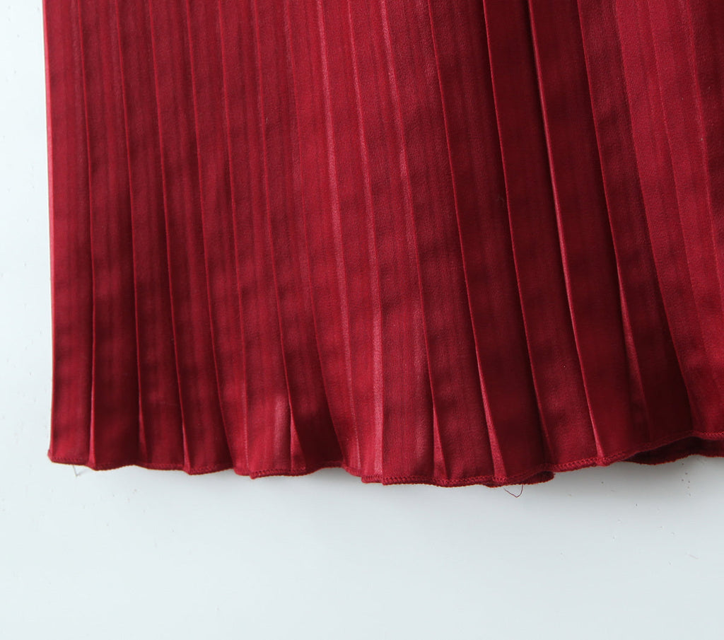 שמלת מקסי סטרפלס קיפולים - נאיה