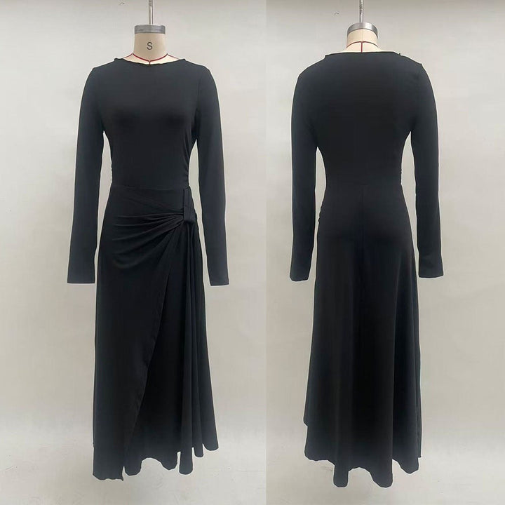 Maxi dress with gathers and ties - Nurit