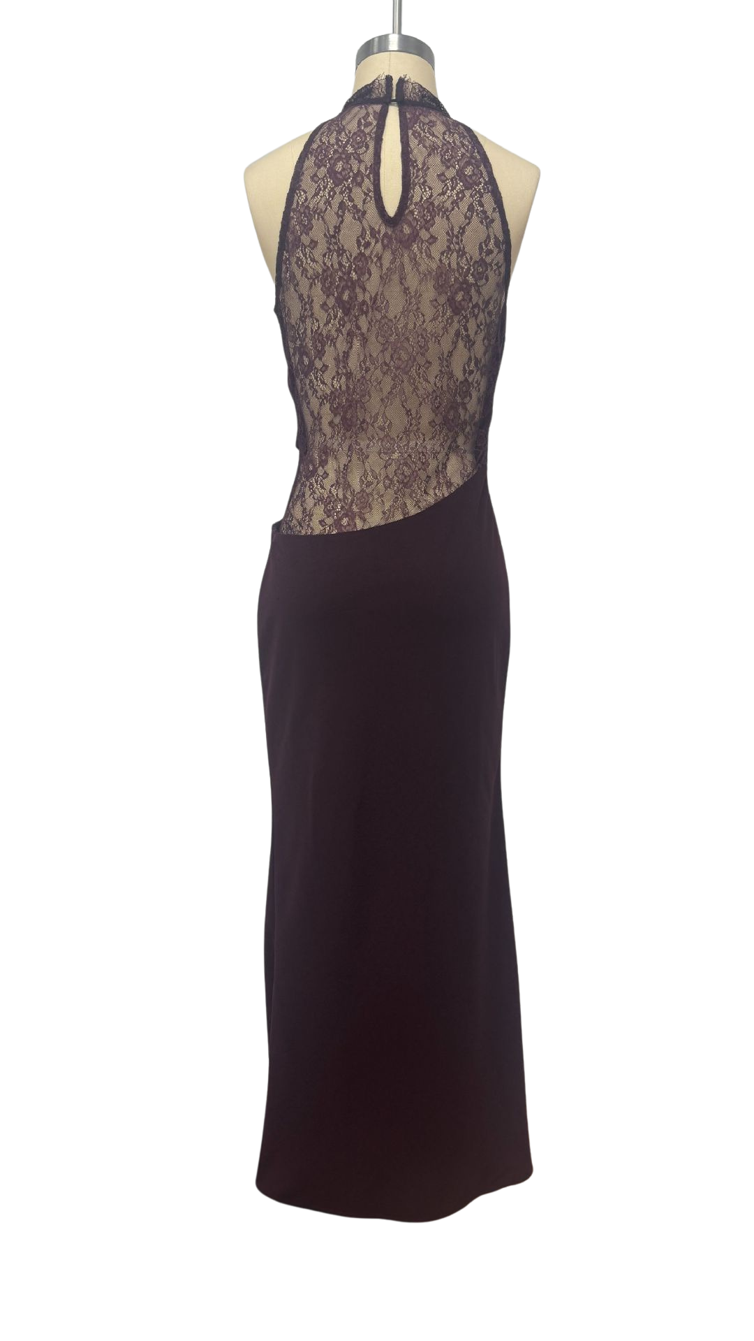 Lace turtleneck maxi dress - Angelique