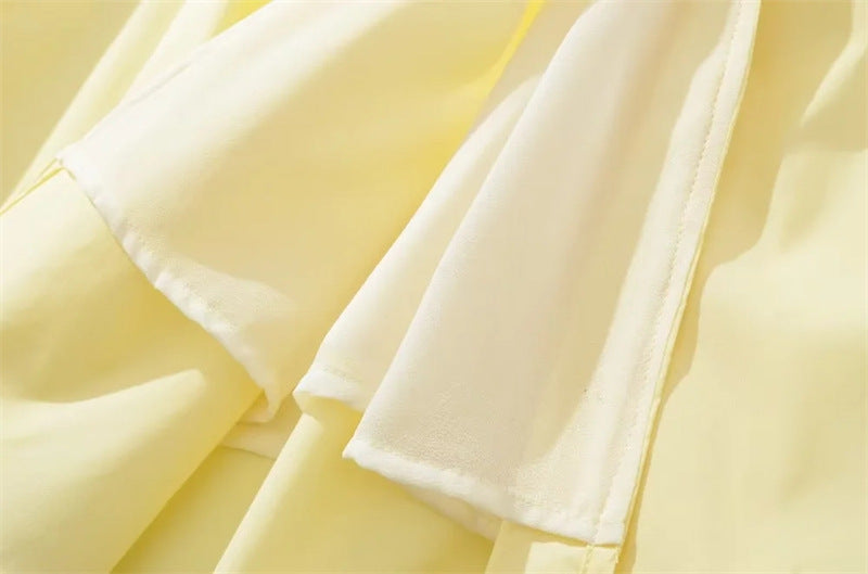 שמלת מידי קיצית בעיצוב כפרי בעיטור שסע - אנג'ליקה