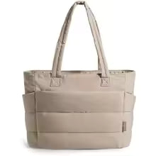 Padded carrying bag with large storage compartment