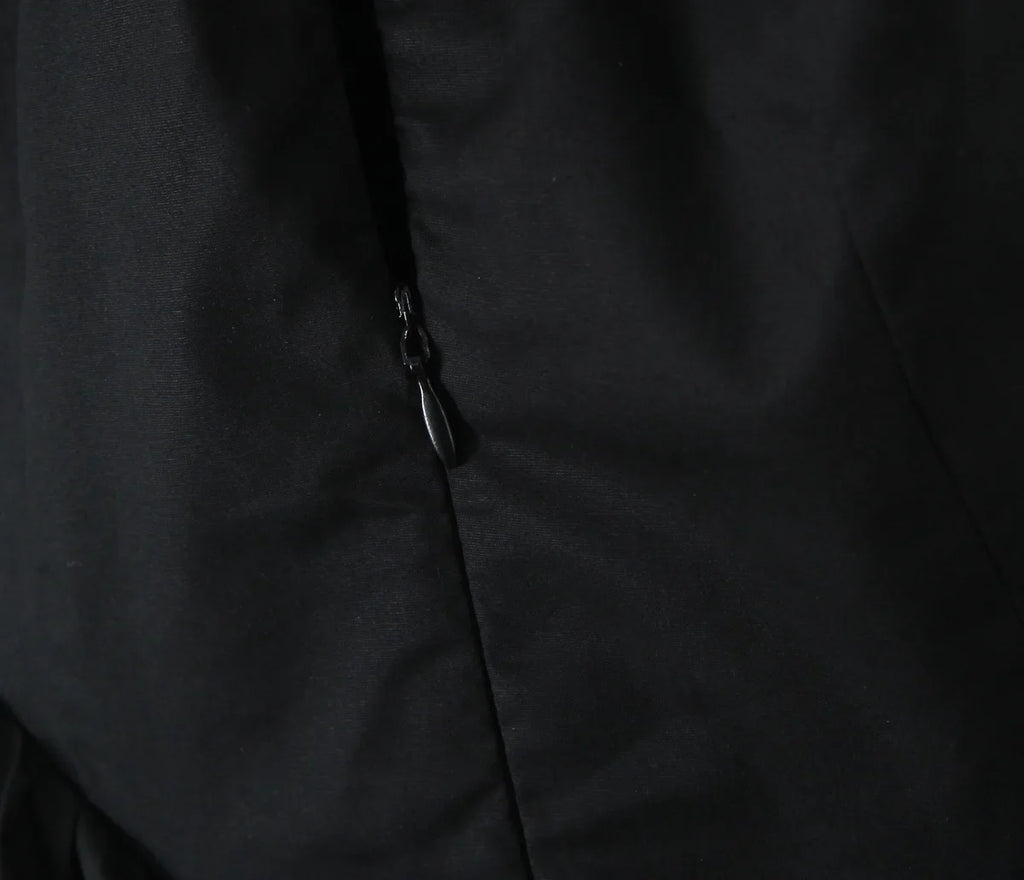 שמלת מידי בגזרת A קשירה בצוואר גב פתוח - Makenna