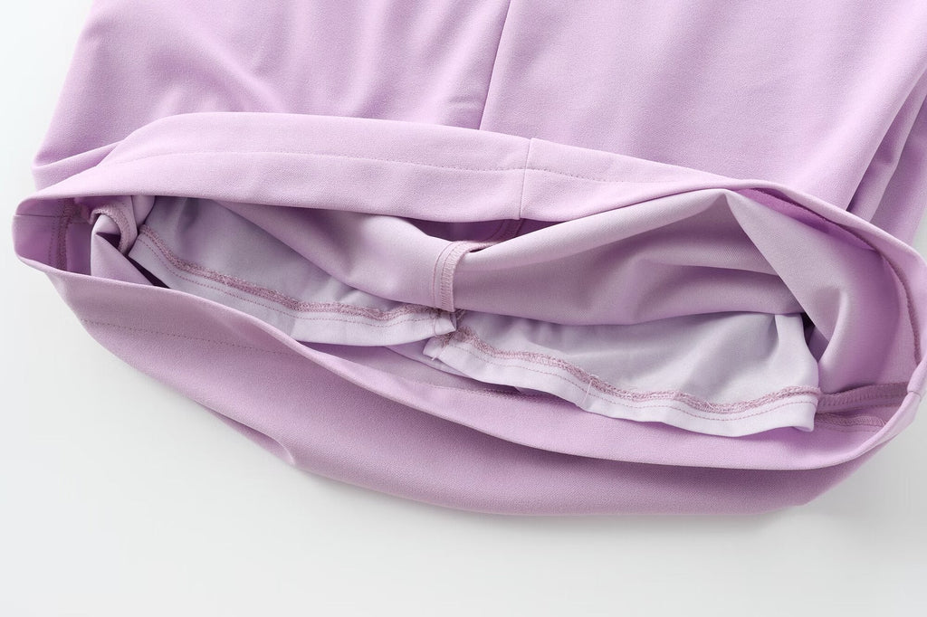 שמלת מקסי מחשוף עמוק צווארון נופל - פולה