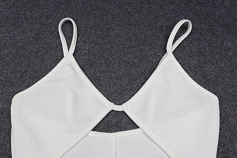 שמלת מקסי סרוגה בעיצוב פתח גב פתוח - Michelle