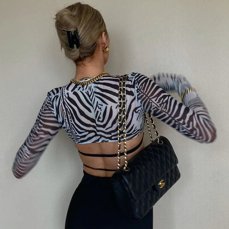 Sheer sleeve top - Sol