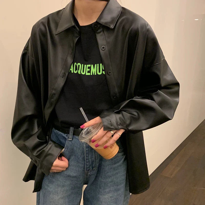 ג'קט עור בעיטור כפתורים - מארה