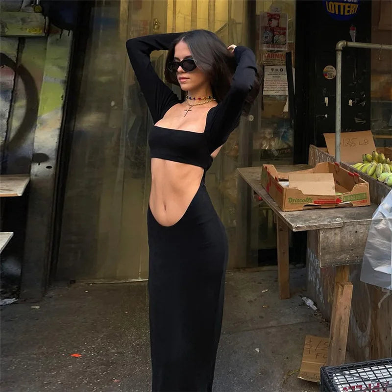 שמלת מקסי פתחים בעיצוב מיוחד - יולנדה