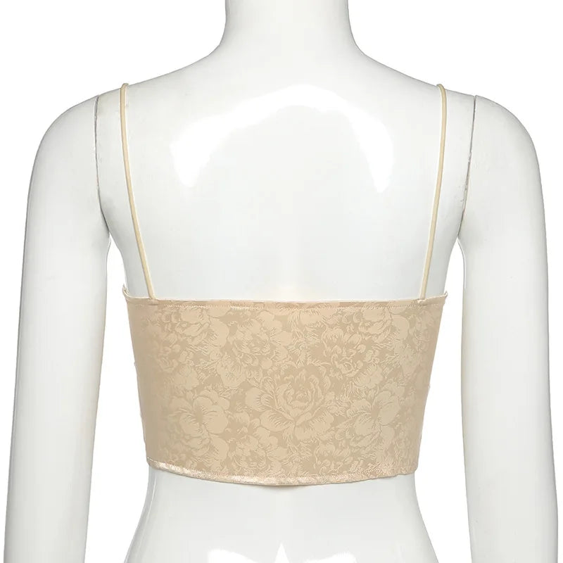 טופ קשירות בעיטור ציורי פרחים - הלני