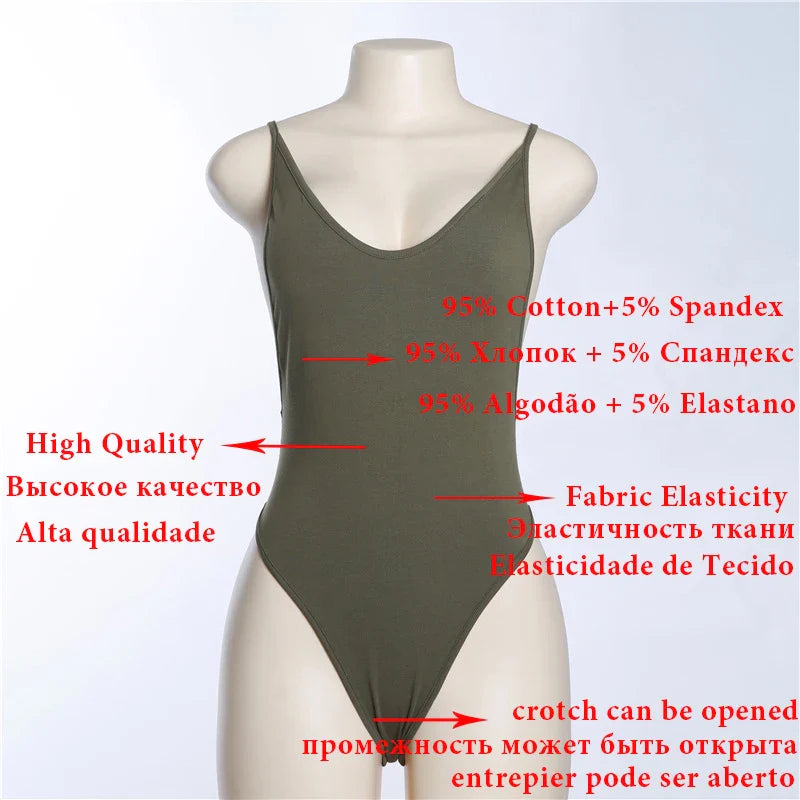 בגד גוף כתפיות ספגטי גב פתוח - מימי