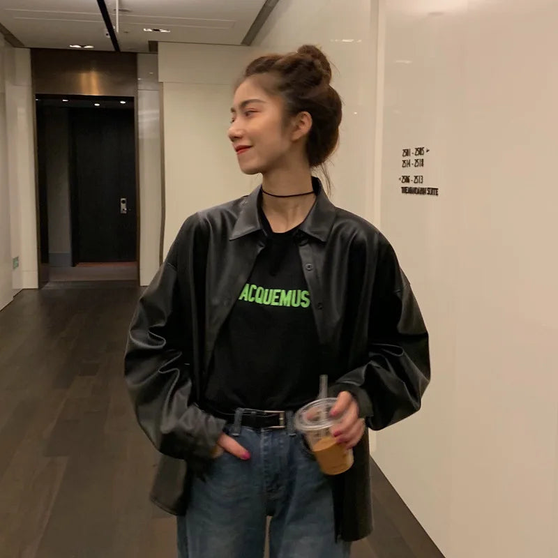 ג'קט עור בעיטור כפתורים - מארה