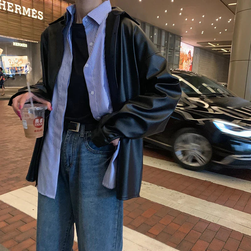 ג'קט עור בעיטור כפתורים - מארה