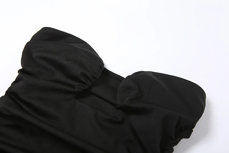 שמלת מיני כיווצים צמודה בעיצוב מיוחד - נאלה