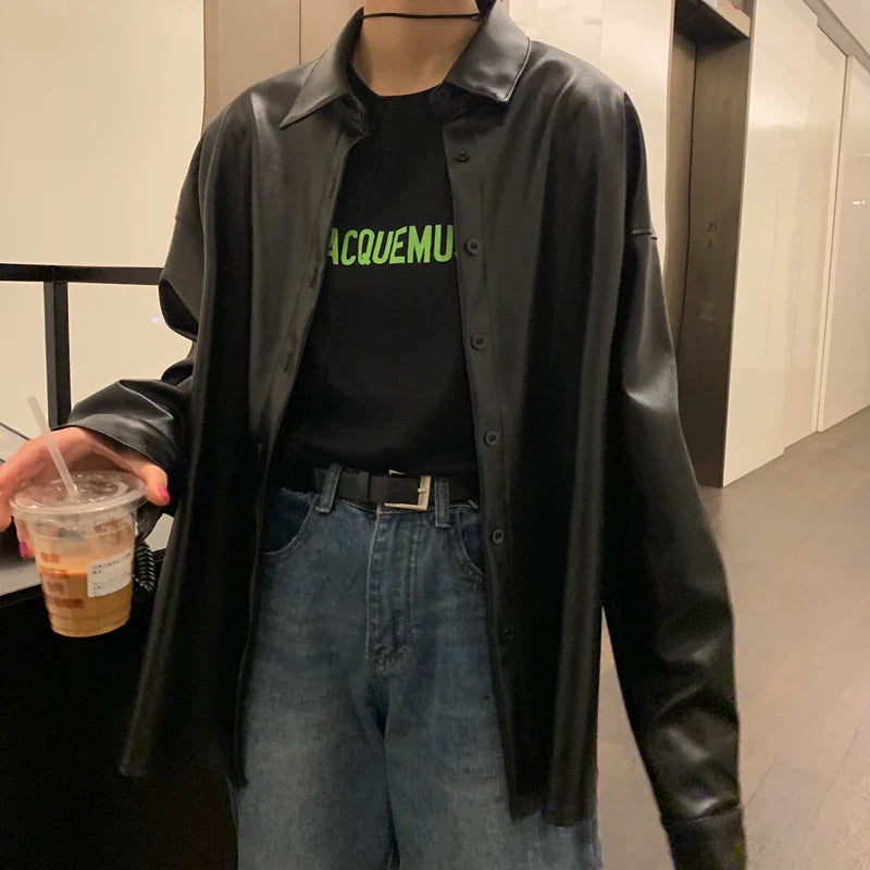 ג'קט עור בעיטור כפתורים - מארה