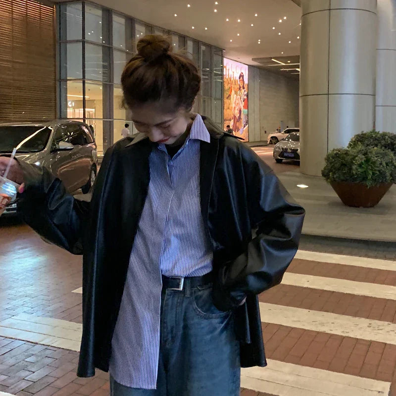 ג'קט עור בעיטור כפתורים - מארה