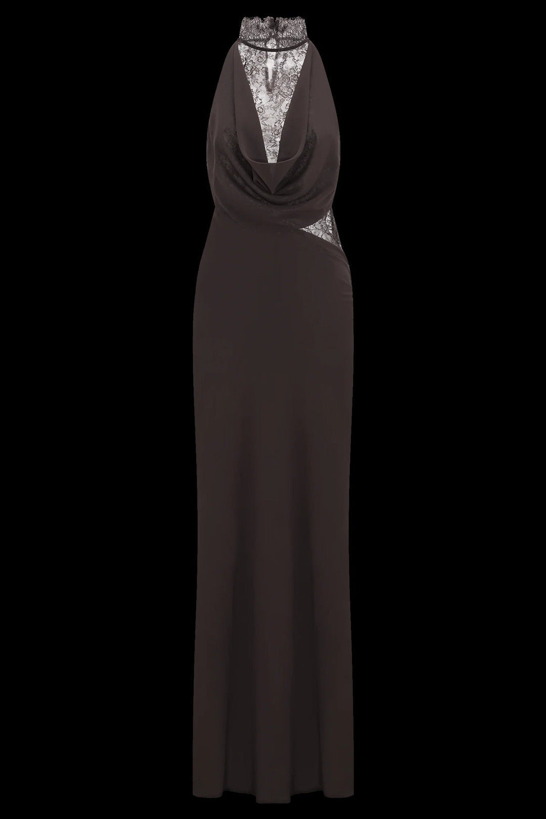 Lace turtleneck maxi dress - Angelique