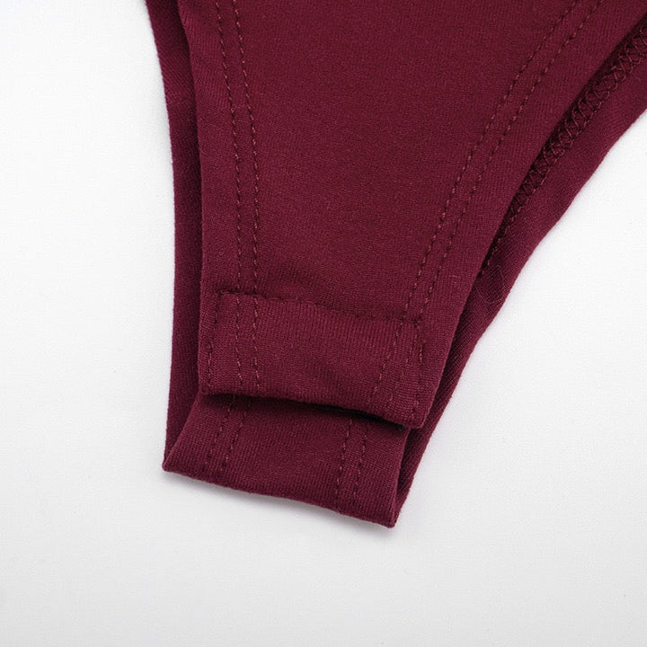 Mini dress in bodysuit design with satin skirt - Mayla