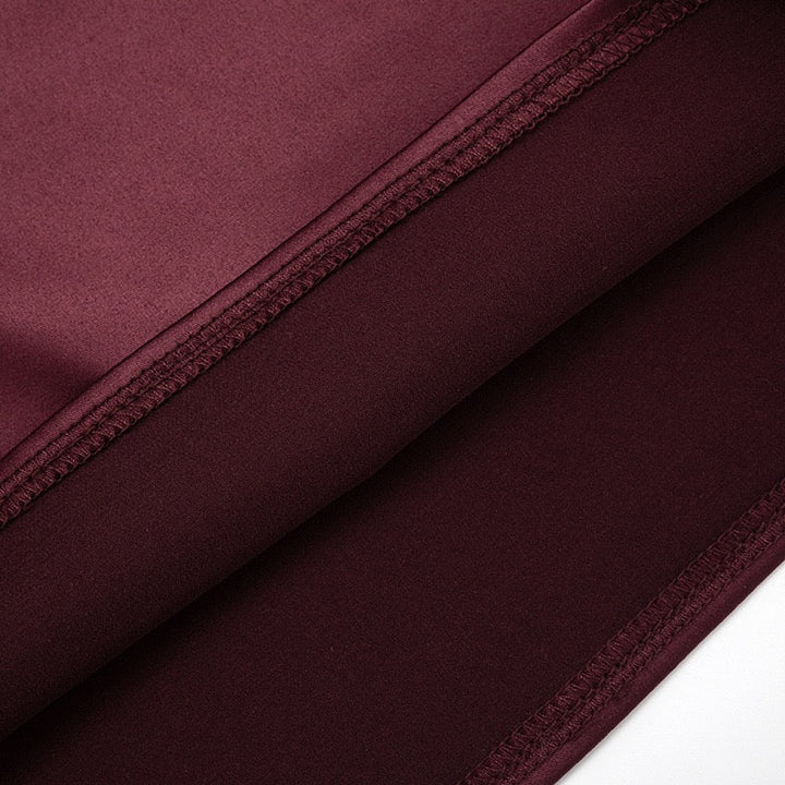 Mini dress in bodysuit design with satin skirt - Mayla