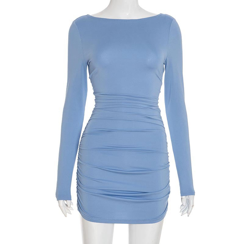 Mini dress with gathered design - Nina