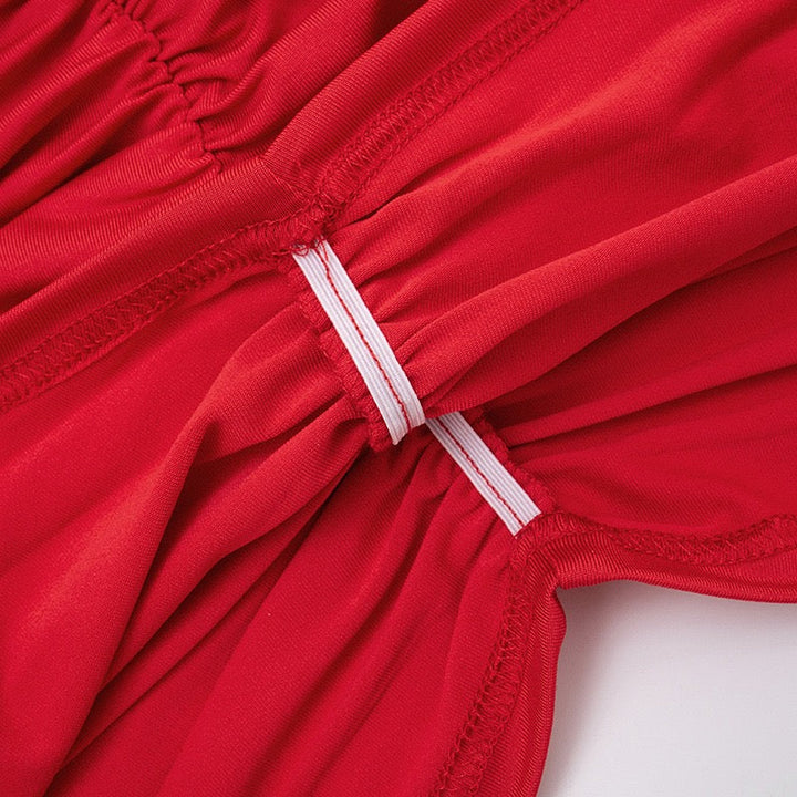 Off-the-shoulder mini dress with lace trim - Oriya